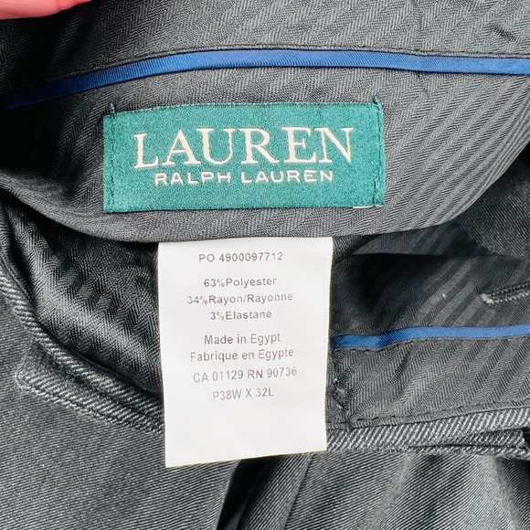 Lauren Ralph Lauren Mens Grey Ultraflex Classic Fit Stretch Dress Pants 38Wx32L - Picture 3 of 10